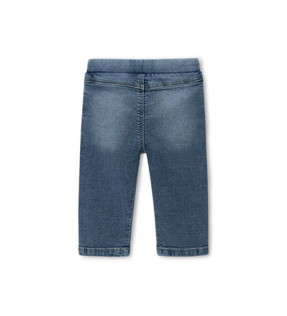 Boy - Jeans with elastic 9 - 12 M Denim