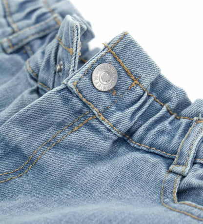 Baby girl's denim cargo jeans