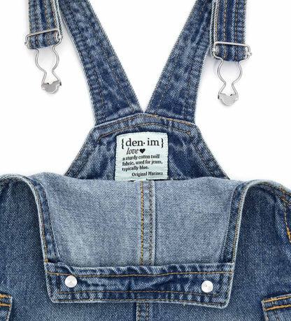 Baby girl's denim overall