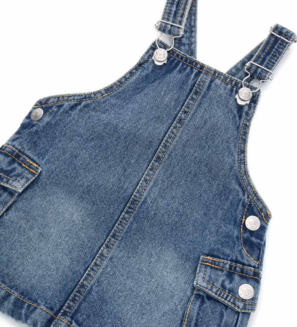 Baby girl's denim overall