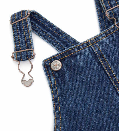 Baby girl's denim overall