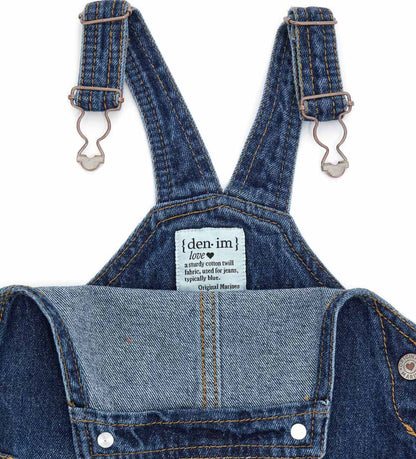 Baby girl's denim overall