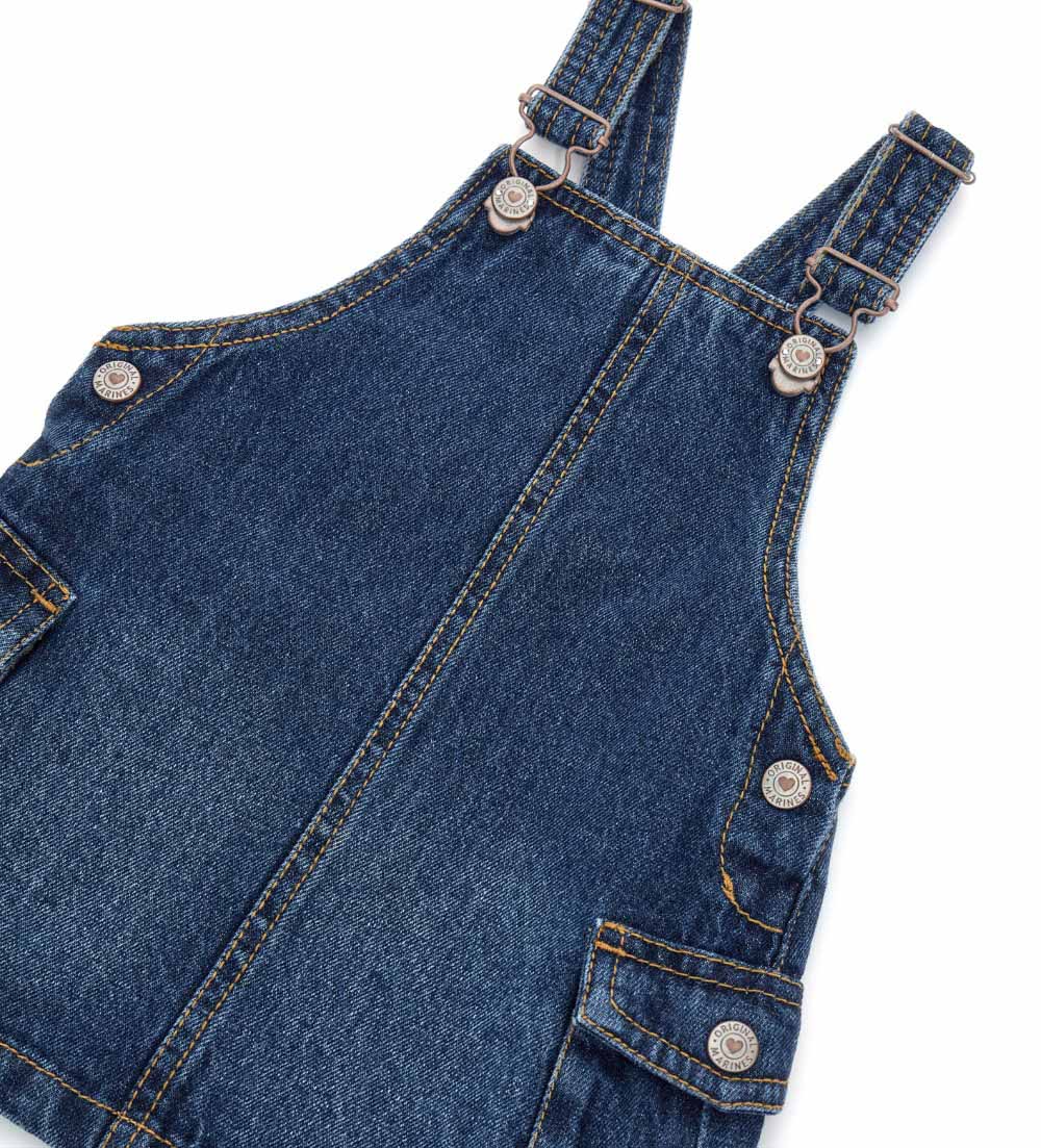 Baby girl's denim overall