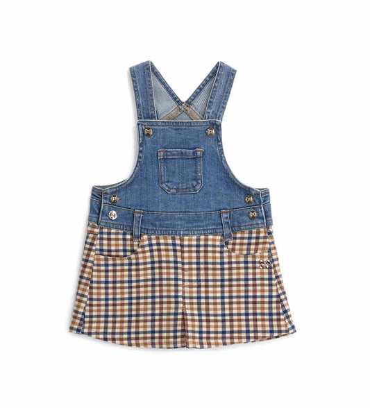 Baby girl's denim overall