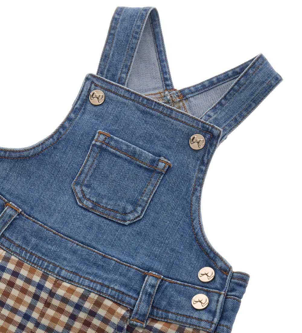 Baby girl's denim overall