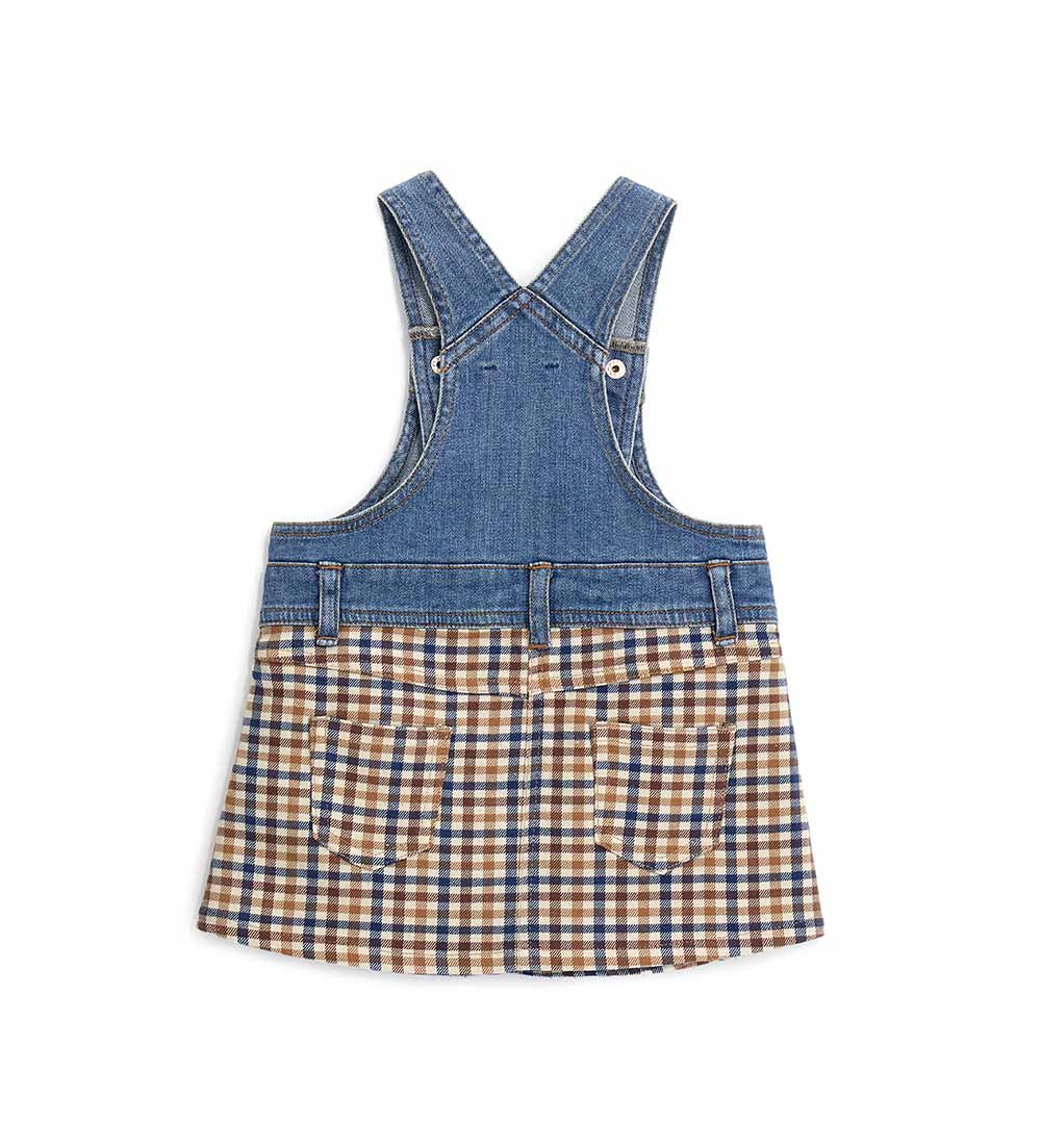 Baby girl's denim overall