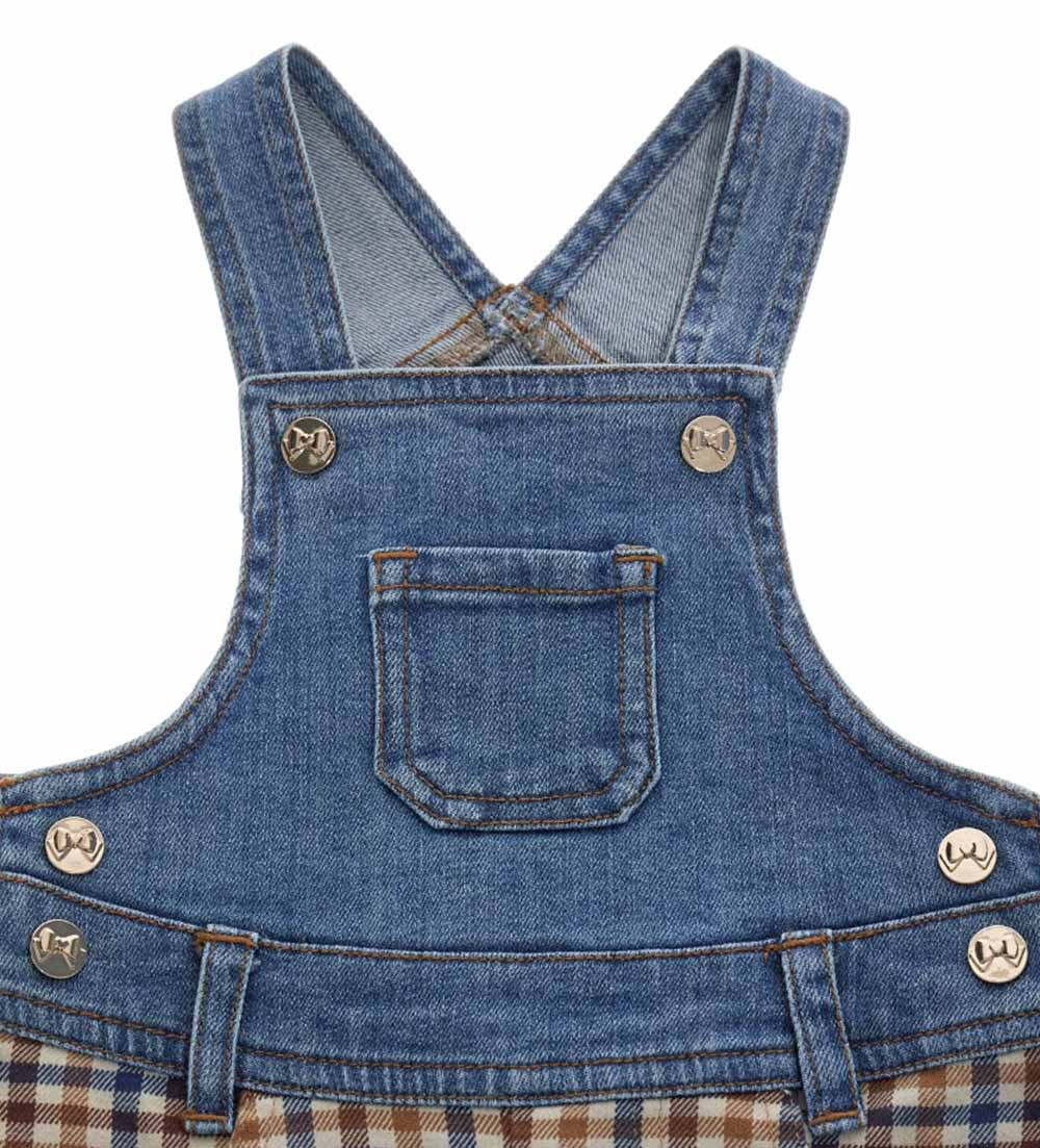 Baby girl's denim overall