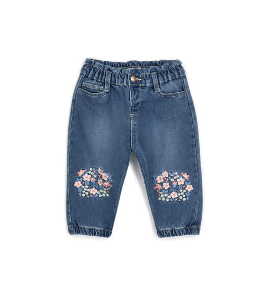 Baby girl's paperbag jeans