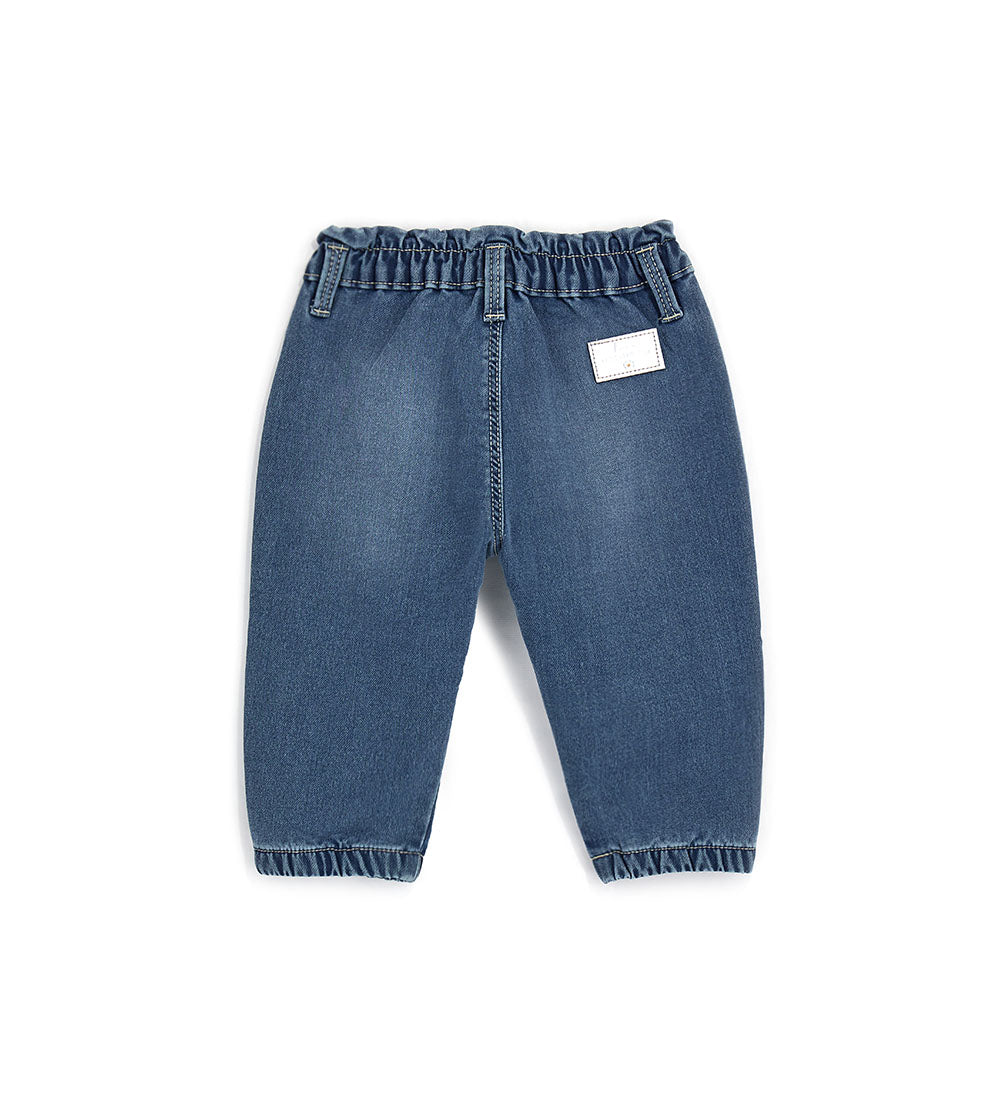 Baby girl's paperbag jeans