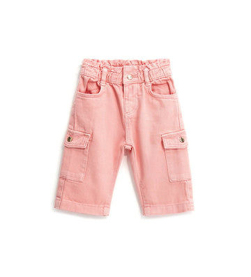 Baby girl's paperbag jeans-1