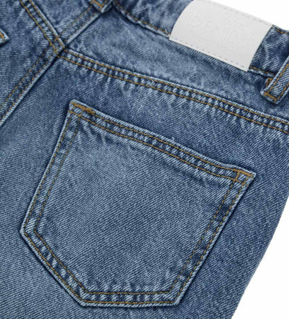 Girl's wide leg denim pants