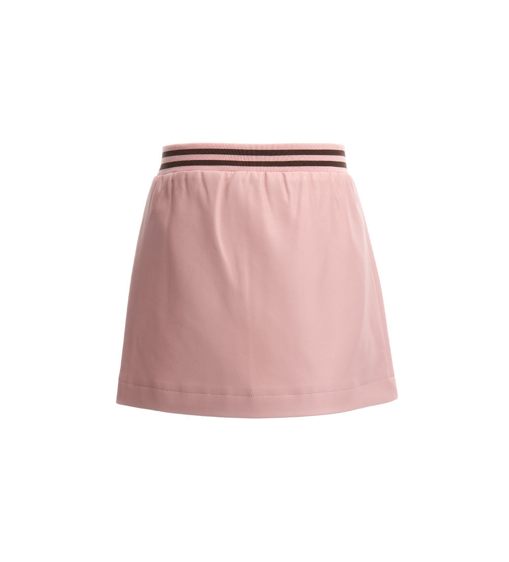 Girl's eco-leather skirt