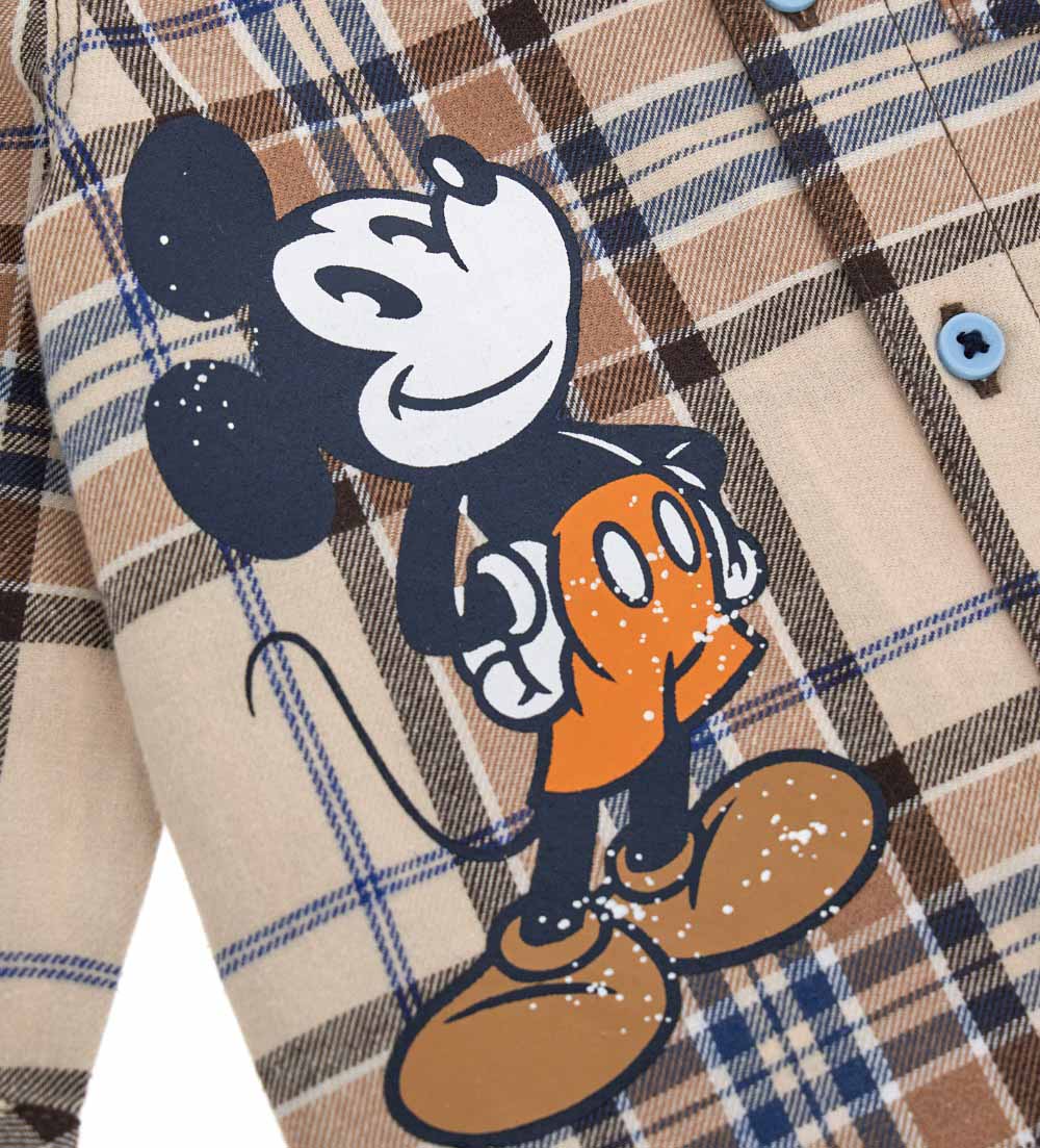 Baby boy's mickey flannel shirt