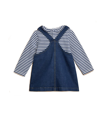 BABY GIRL'S DUNGAREES SET