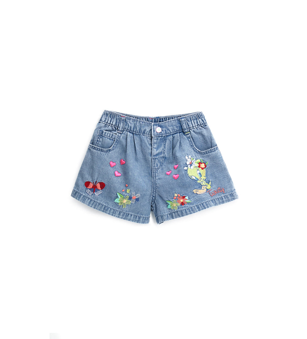 BABY GIRL'S WB TWEETY SHORTS