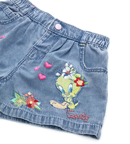 BABY GIRL'S WB TWEETY SHORTS