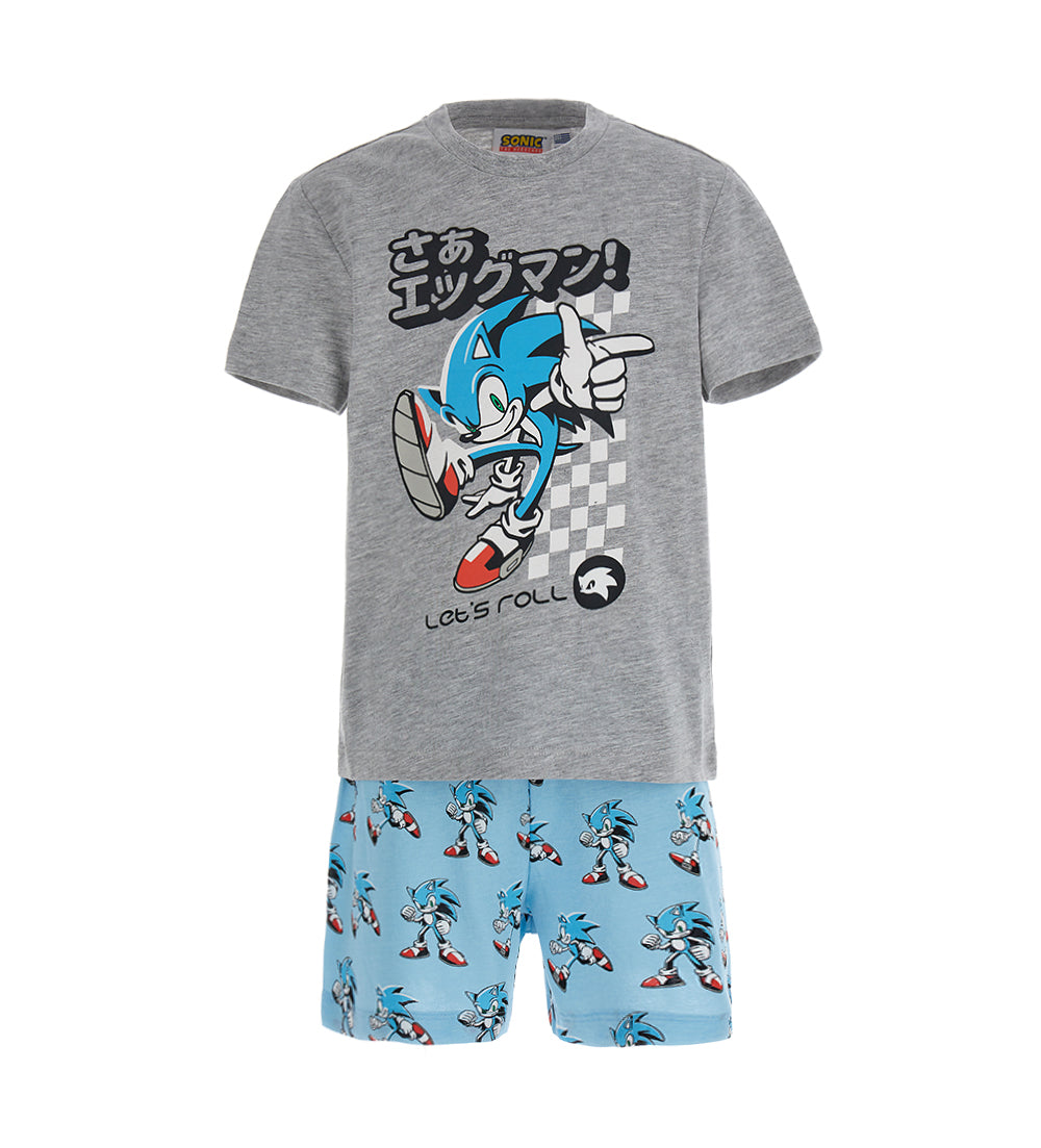 BOY'S SONIC SHORT PAJAMAS