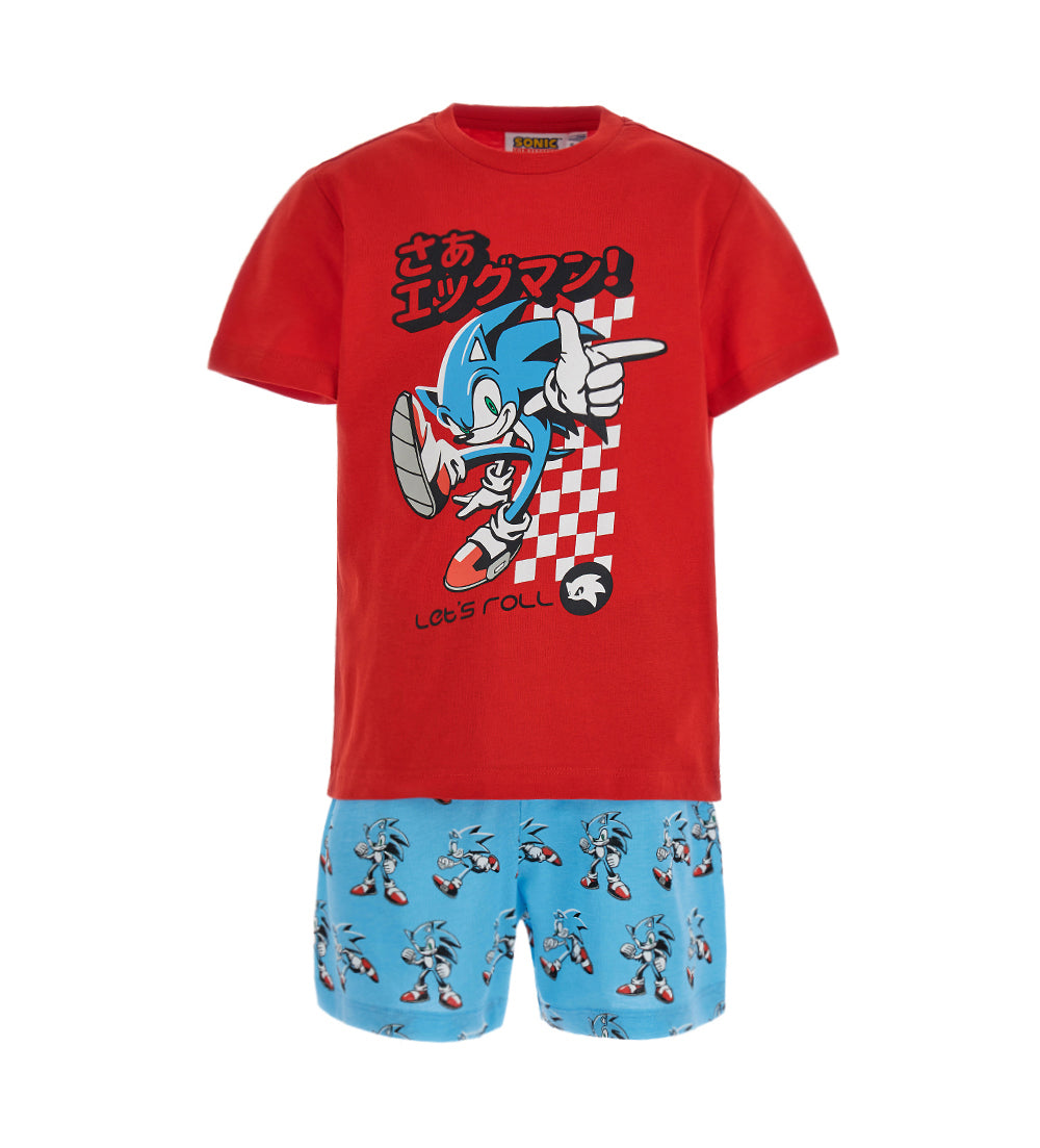 BOY'S SONIC SHORT PAJAMAS-504