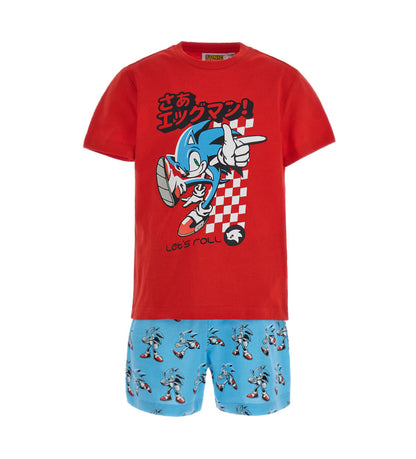 BOY'S SONIC SHORT PAJAMAS