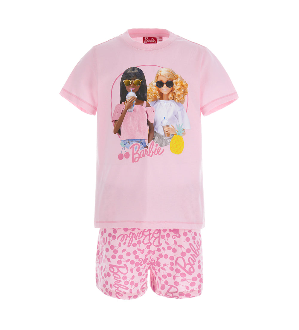 GIRL'S BARBIE SHORT PAJAMAS