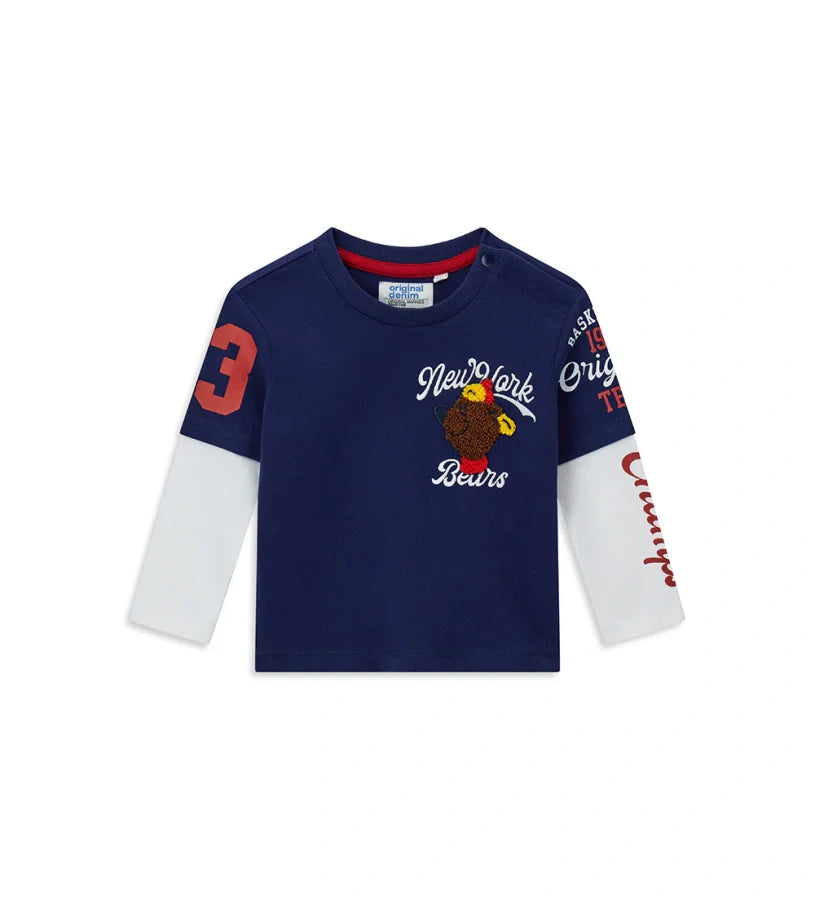 Baby boy's double sleeve t-shirt