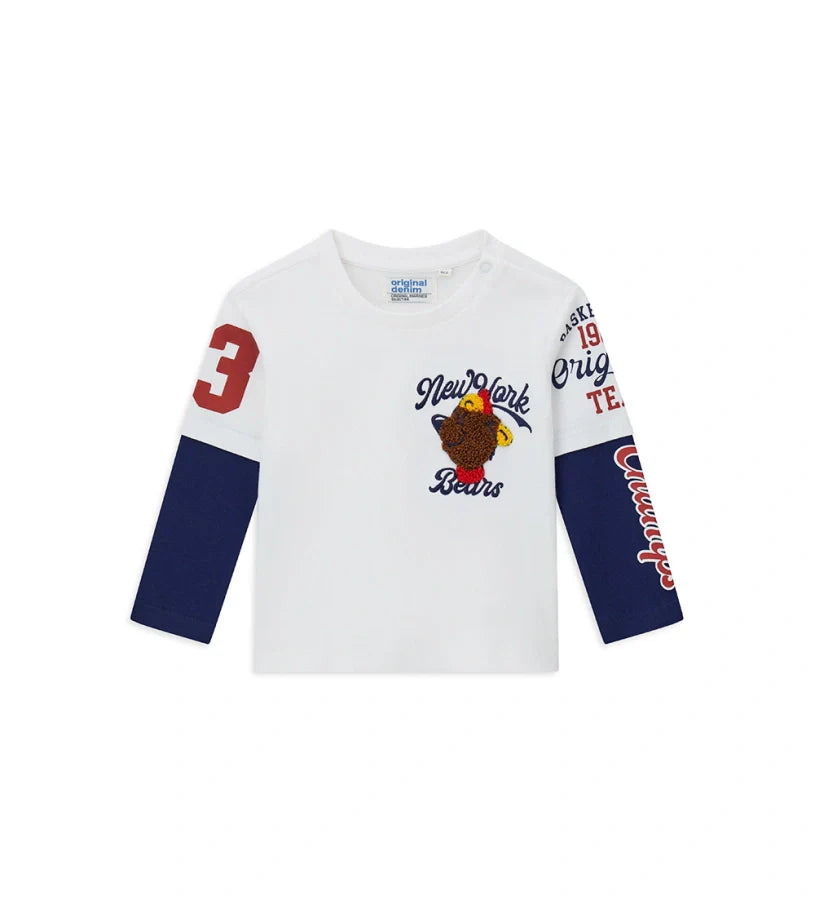 Baby boy's double sleeve t-shirt