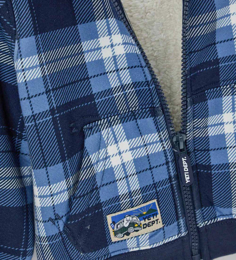 Baby boy's jacket with fur