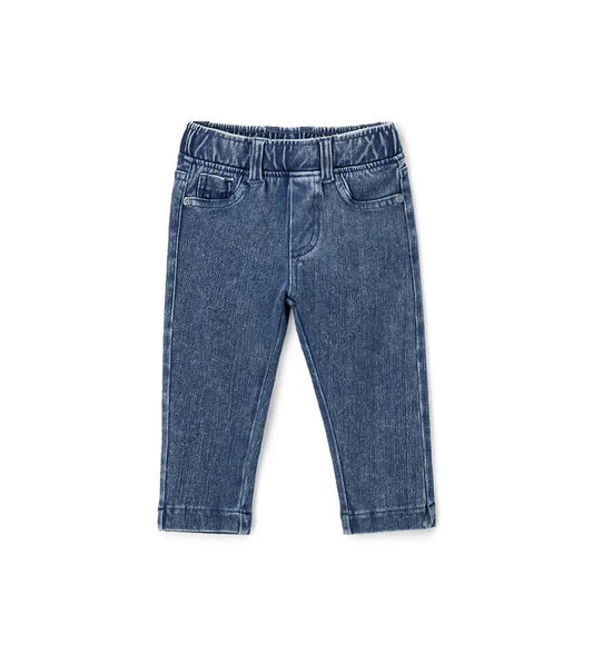 Baby girl's denim leggings