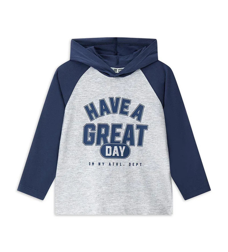 Boy's hooded shirt