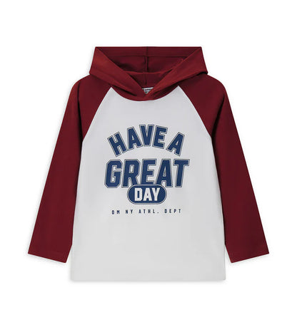 Boy's hooded shirt