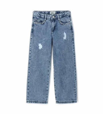 Girl's wide leg jeans