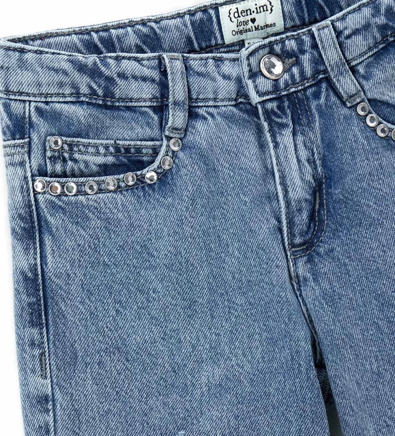 Girl's wide leg jeans