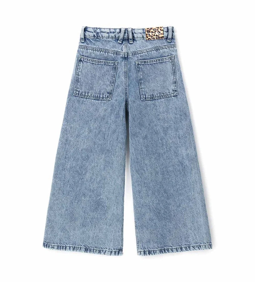 Girl's wide leg jeans