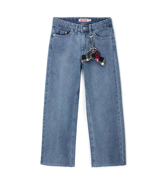 Girl's wide leg jeans