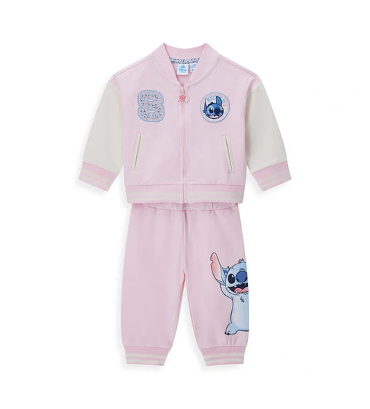 Baby girl's disney stitch tracksuit