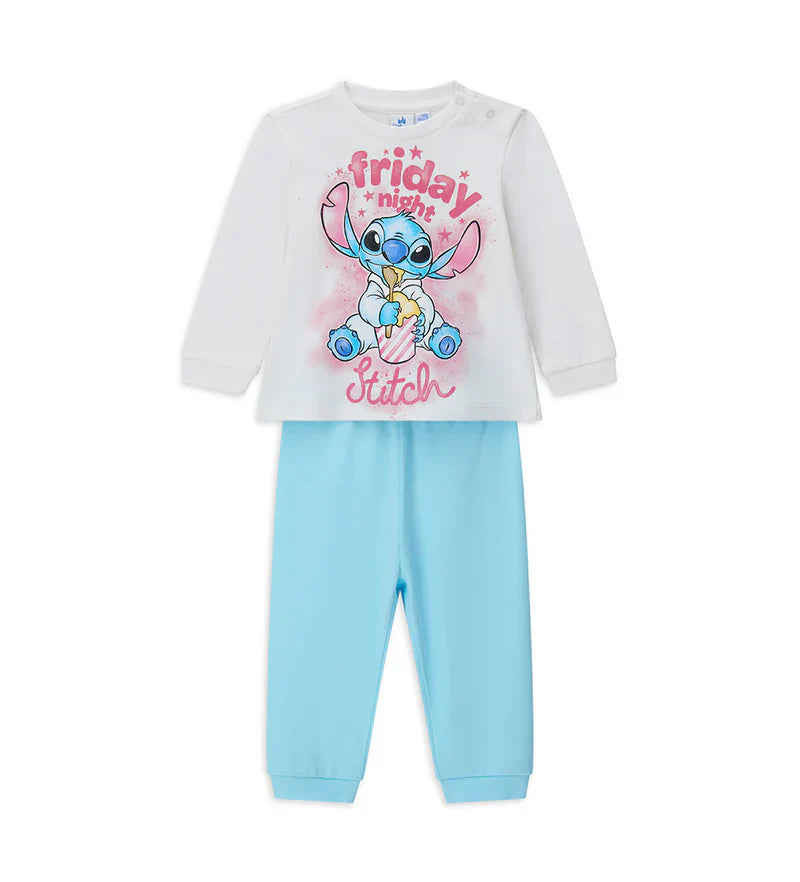 Baby girl's disney stitch pajamas