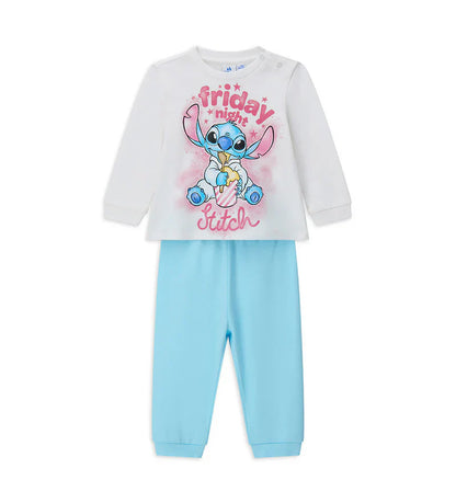 Baby girl's disney stitch pajamas