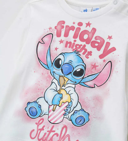 Baby girl's disney stitch pajamas