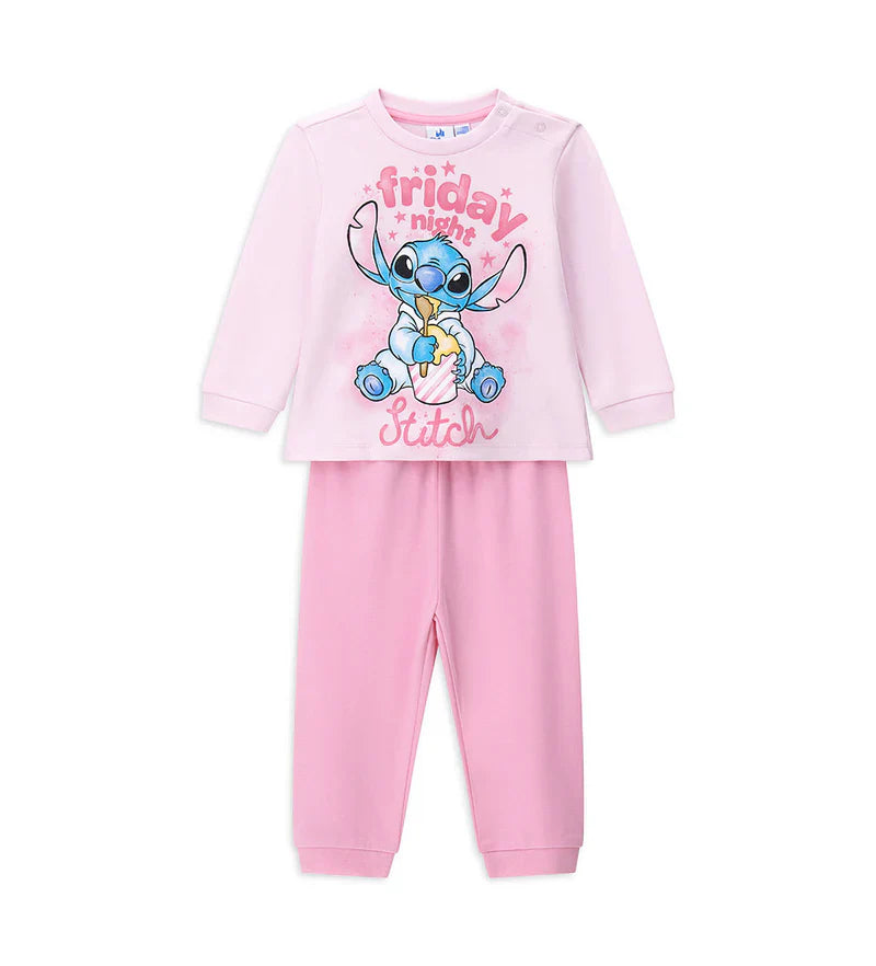 Baby girl's disney stitch pajamas