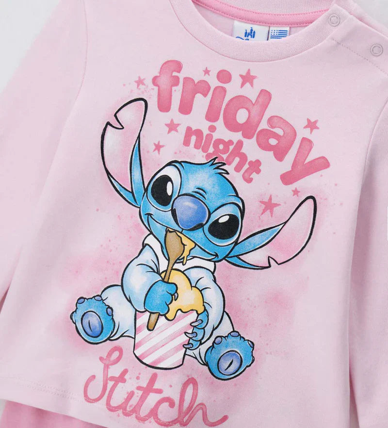 Baby girl's disney stitch pajamas