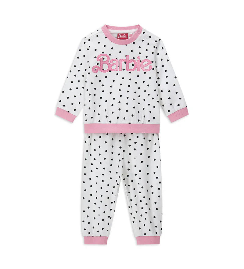 Baby girl's barbie pajamas