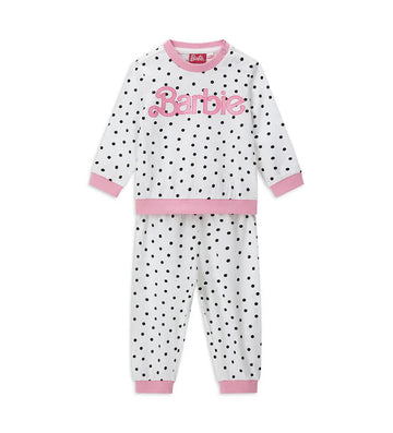 Baby girl's barbie pajamas