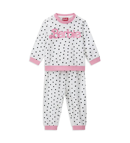 Baby girl's barbie pajamas