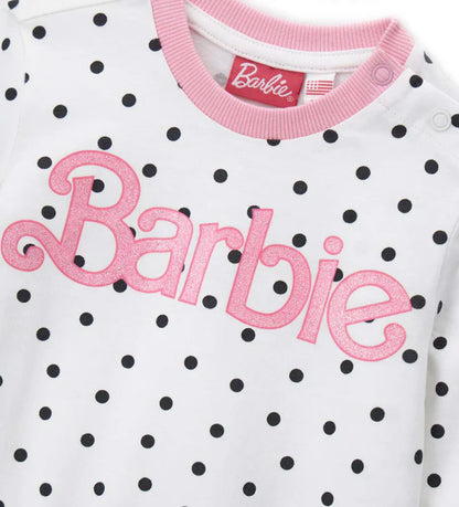 Baby girl's barbie pajamas
