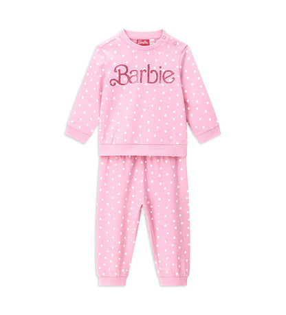 Baby girl's barbie pajamas