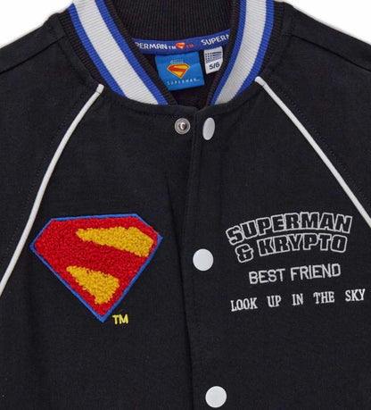 Boy's superman bomber jacket