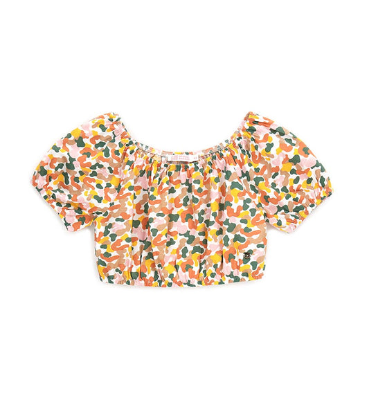Girl's boat neck top
