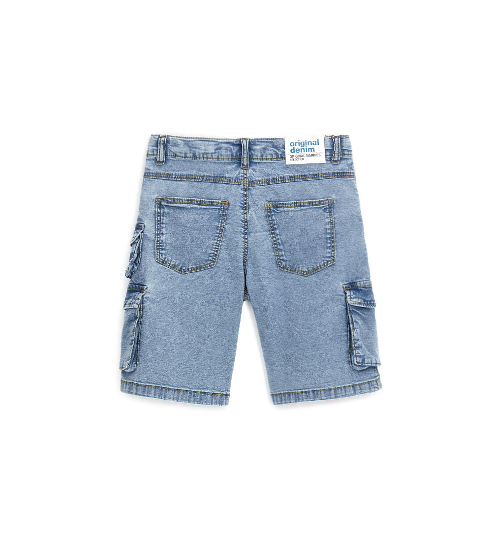 Boy's denim cargo shorts