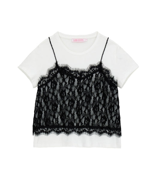 Girl's lace t-shirt