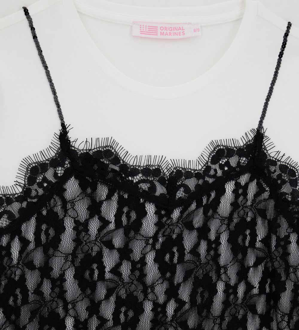 Girl's lace t-shirt